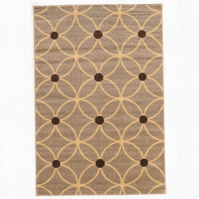 Linon Claremont 5' X 7' Rugs In Beige And Brown