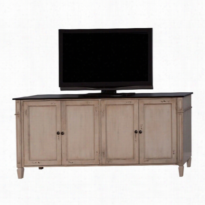 Martin Furniture Baldw In 72 Tv Solace In Antque Pwoder White