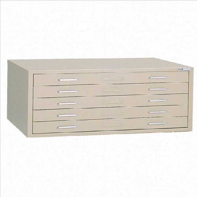 Mayline C-files 5 Draver Flat Files Cabinet (24 X 36 Sheets)-gray