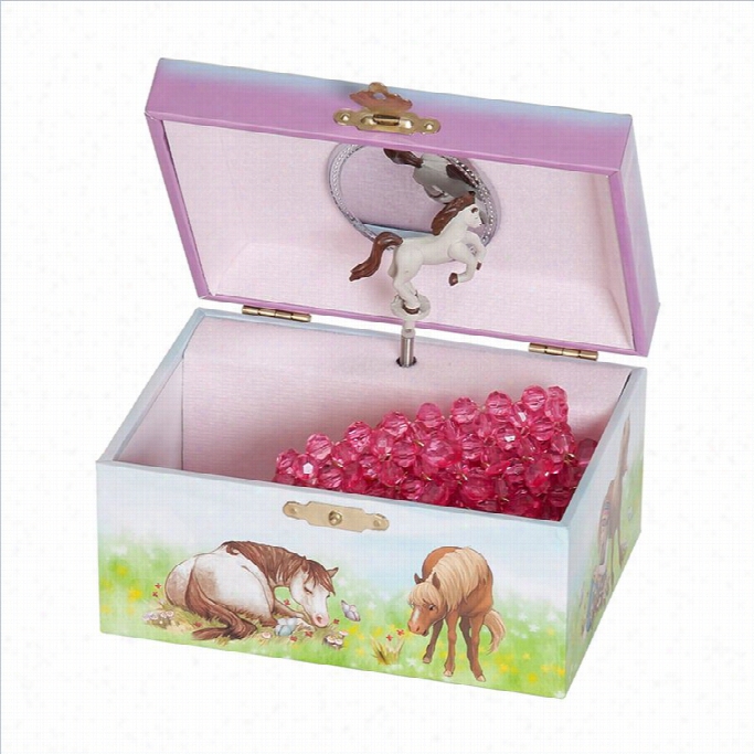 Mele And Co. Blossom Girl'ss Musical Horse Jewelry Box