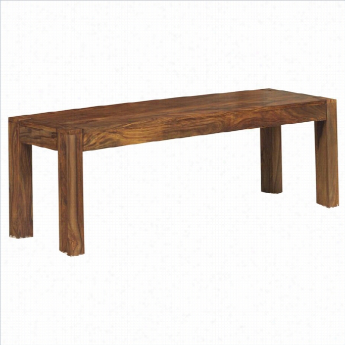 Modus Furniture Genus Dining Bench In Medium Brown