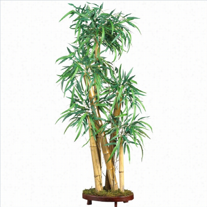 Near Ly Natural 2 Chinese Style Bamboo Silk Tree In Green