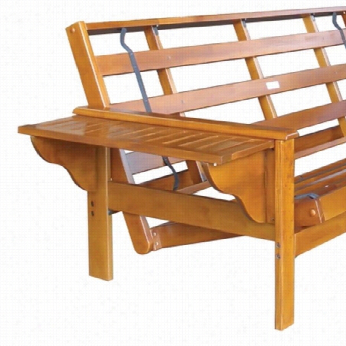Nigh T And Day Winston Full Wood Futon Frame In Hickory