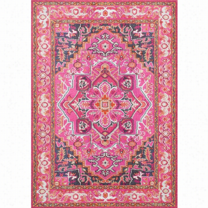 Nuloom 7' 10 X 11' Machine Made  Cordie Rug Ni Violet Pink