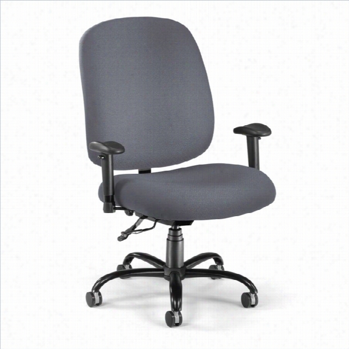 Ofm Big And Tall Office Chair With Ars In Gray