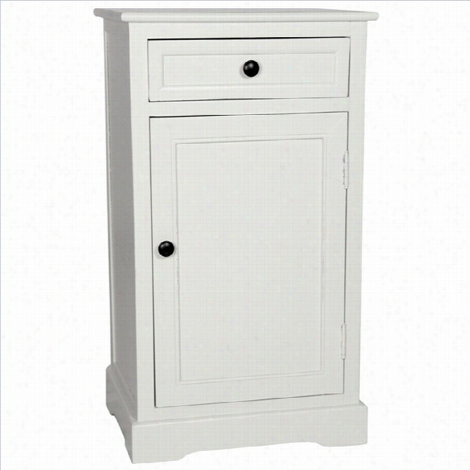 Oriental Furniture Clsasic Nightstand In White