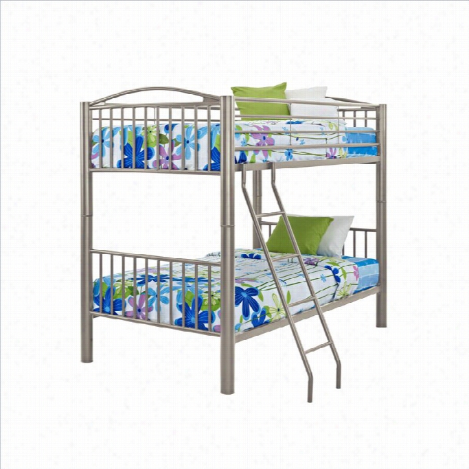 Powell Heavy Metal Twin Over Twin Bunk B Ed In Pewter