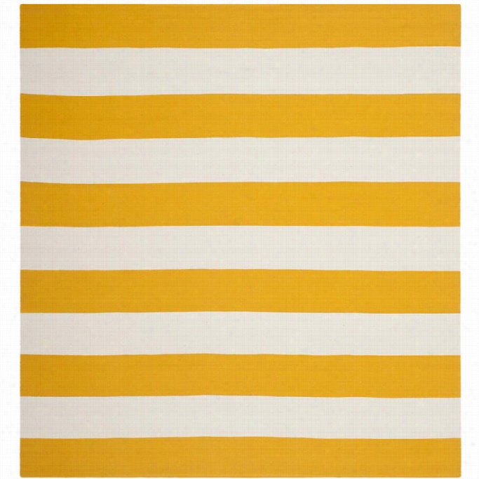 Safavieh Montauk Yellow Contemporary Rug - Squrae 8'