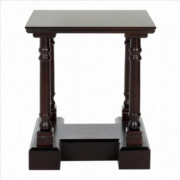 Safavieh Terdy Forest End Table In Dark Cherry