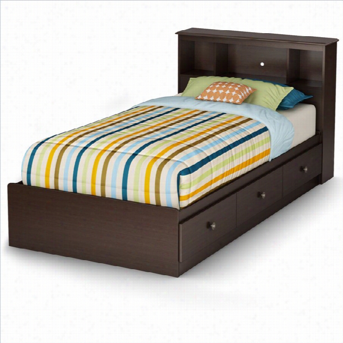 South Coast Zach Twin Mates Bed In Chocolate