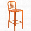 Flash Furniture Metal 30' Bar Stool in Orange