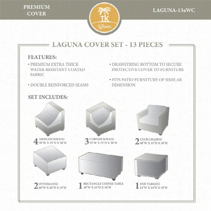 Tkc Laguna 13 Piece Winter Cover Set In Beoge