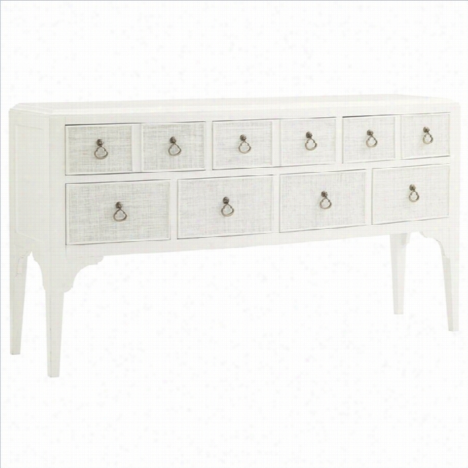 Tomky Bahama Home Ivory Key Spanish Point Sideboard In White