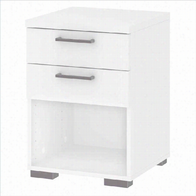 Tvilum Aria 2 Drawer Nightstad In White