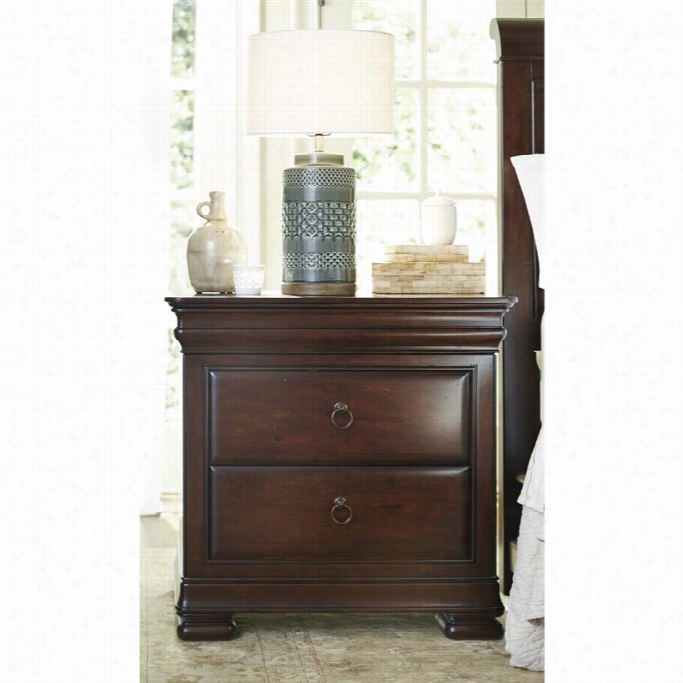 Unive Resl Furniture Rreprise 3 Drawer Nightstand In Rustic Cherry