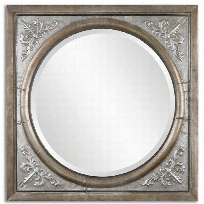 Uttermost Ireneus Burnished Ilver  Mirror