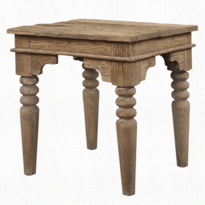 Utterjost Khristian Reclaimed Wood End Table