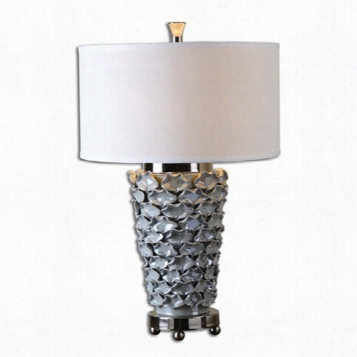 Uttermost Petalo Pearl Gray Ttable Lamp