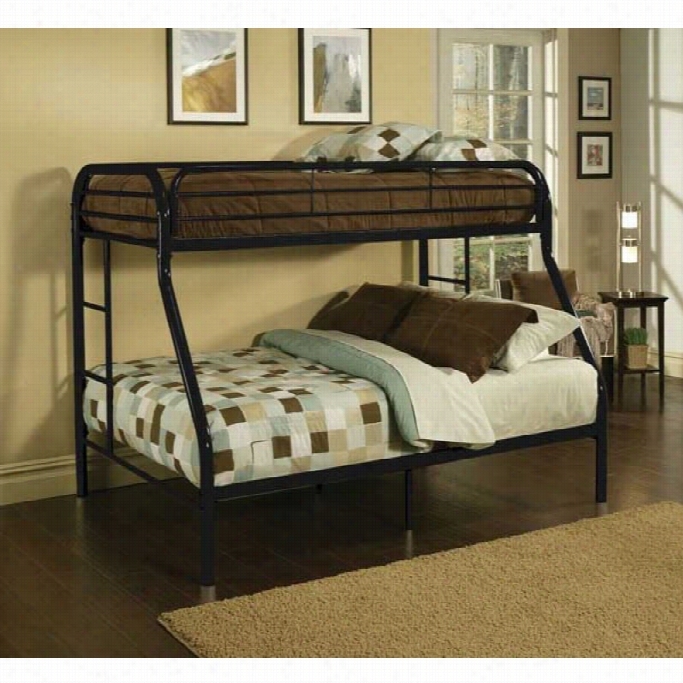 Acme Furniture Tritan Twin Over Full Metal Bunk Ed In Black