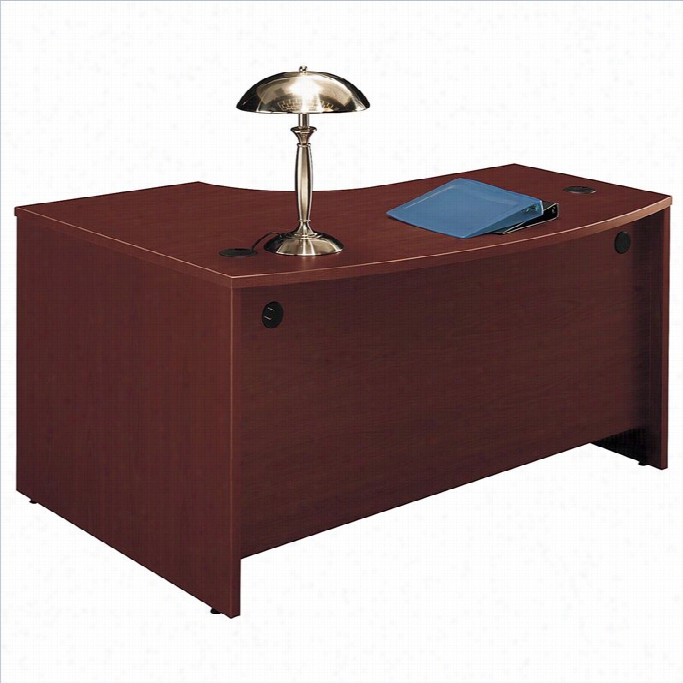 Bush Bbf Series C 60w X 43d Rh L-bow Desk Shell In Mwhogany