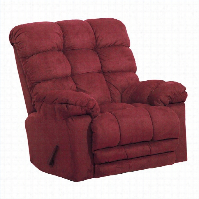 Catnapper Maynum Chaise Rocker Recliner Chair I N Merlot