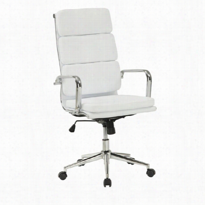 Coaster Modren High Back Office Chair In Chrome