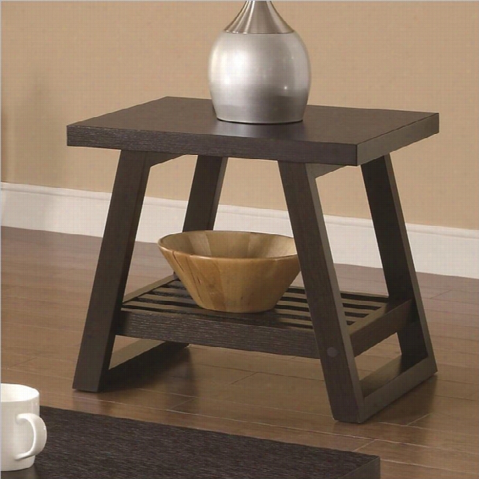 Coaster Occasional Group Casual Aim Table In Rich Brown