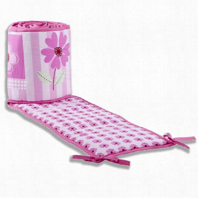 Dream On Me Pink Butterfly And Flower Enclose  Bumper