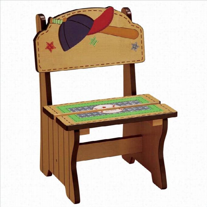 Fanatsy Fields Hand Carveed Little Sports Fan Mini Chair