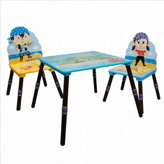 Fantasy Field S Pirates Island Table And 2 Chairs  -set B