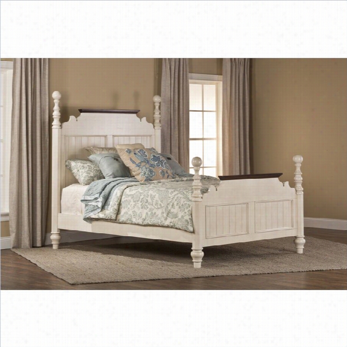 Hillsdale Pine Is Ladn Queen Post Bed In Old White-queen
