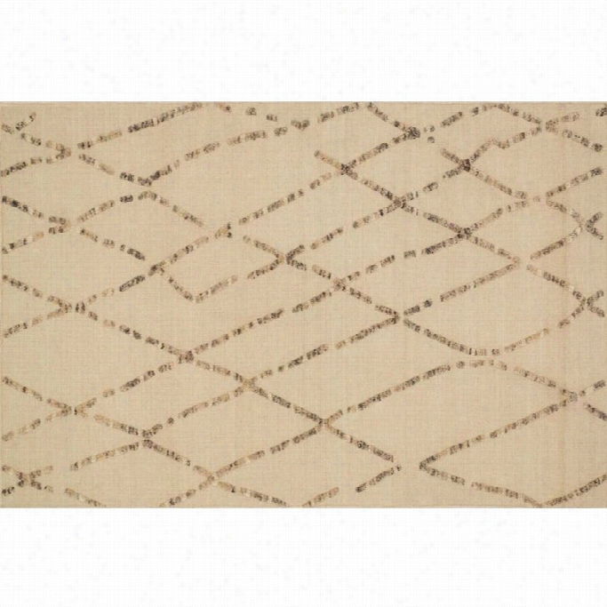 Loloi Adler 9'3 X 13' Hand Woven Wool Rug In White Sand