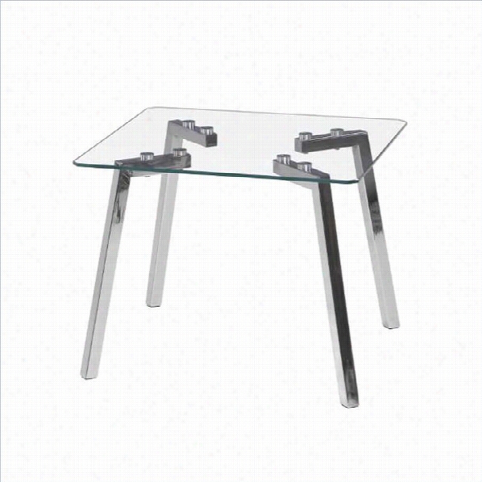 Lumisource Glacier Side O End Table