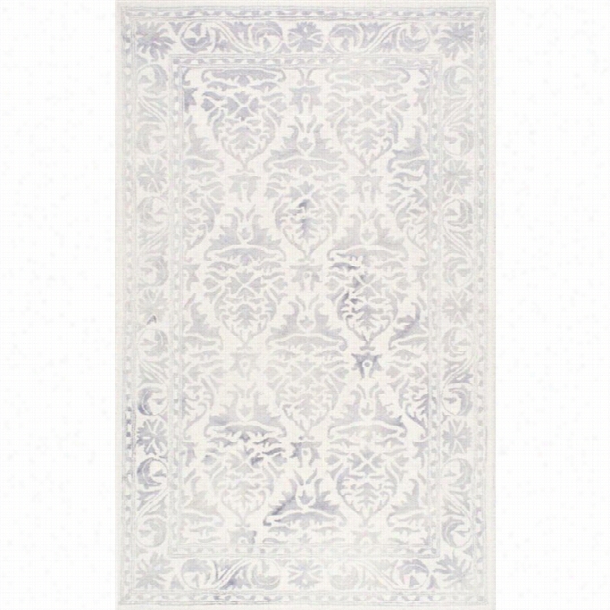Nuloom 5' X 8' Hand Looped Krause Rug In Light Gray