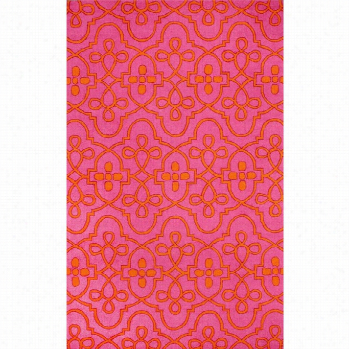 Nuloom 7' 6 X 9' 6 Hand Hooked Vincent Rug In Fuchsia