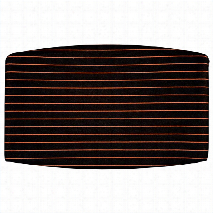 Ofm Striped Back Cushion In Red