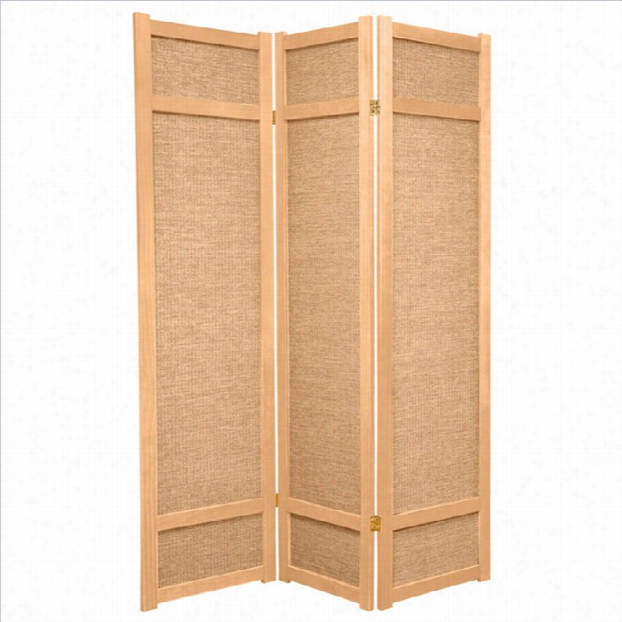 Oriental Furniture 6 ' Tlal 3 Pa Nel Shoji Screen In Natural