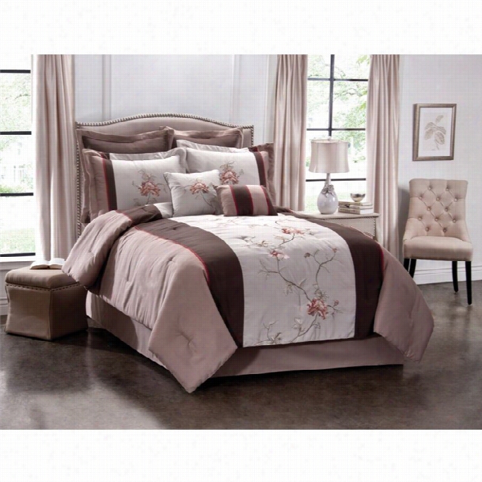 Pem Americs Regal Vine King Comforter Set With 4 Bonus Pieces