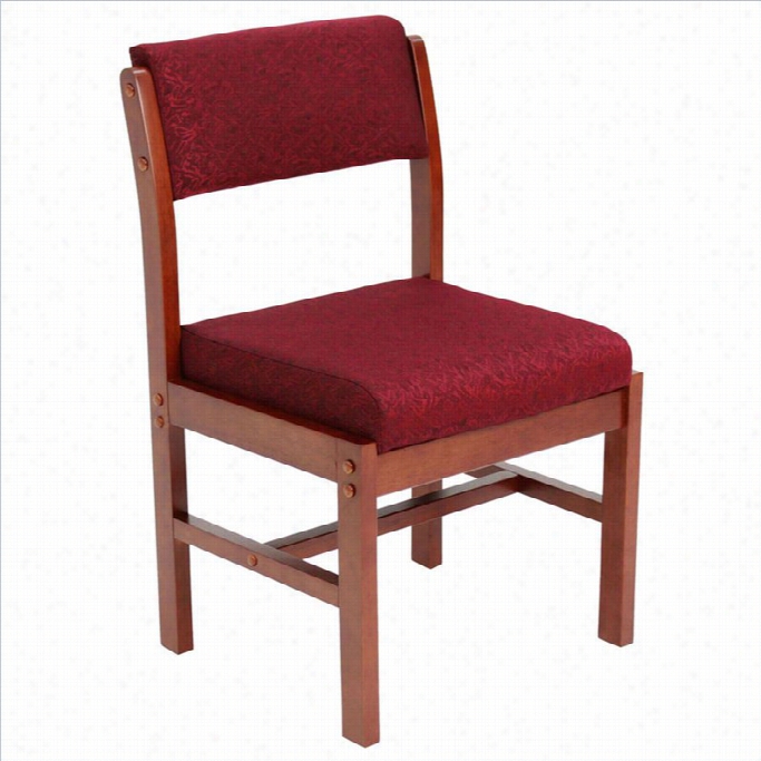 Regen Cy Belcino Leg Base Party Geust Chair In Cherry And Burgundy