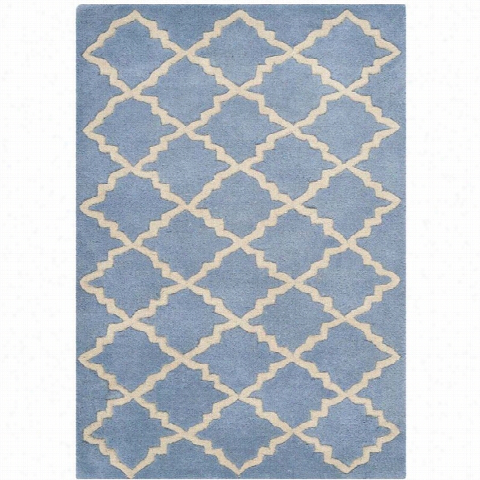 S Afavieeh Chatha M Blue Grey Contemporary Rug - R Unner 2'3 X 5'