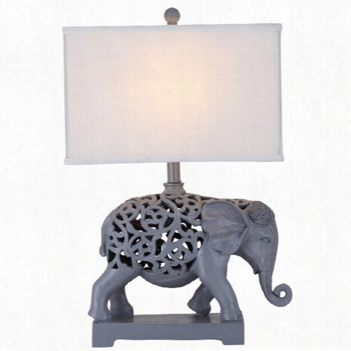 Safavieh Hathi Sculpture Table Lamp In Grey