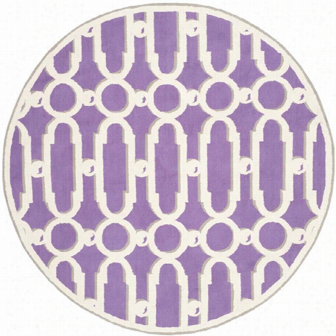 Safavieh Newport Purple Contemporary Rug - Round 6'