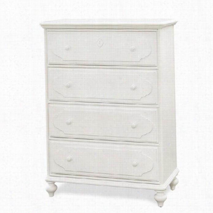 Smartstuff Black And White 4 Drawer Chest In White