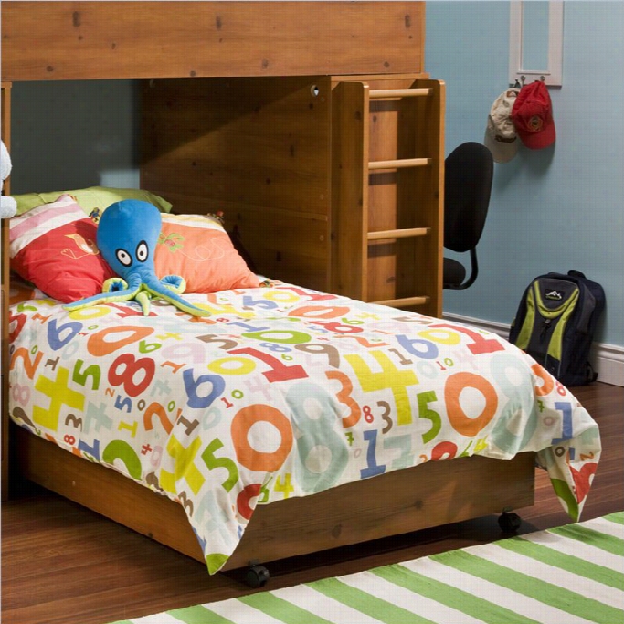 South Shore Logik Kids Lower Loft B Unk Twin Bed Frame Only In Sunny Pine