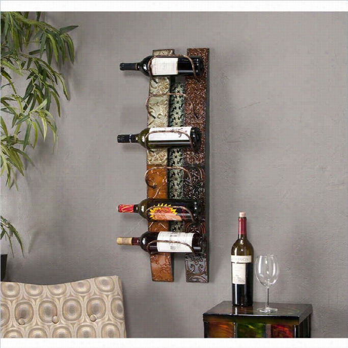 Southern Enterprisesadriano Wall Mount Wine Storage In Earth Tones