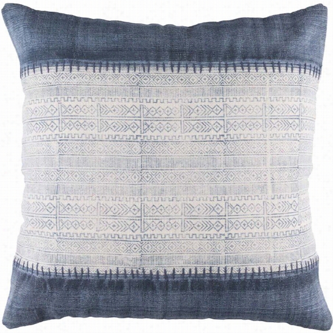 Surya Lola Down Fill 30 Sq Uare Pillow In Blue