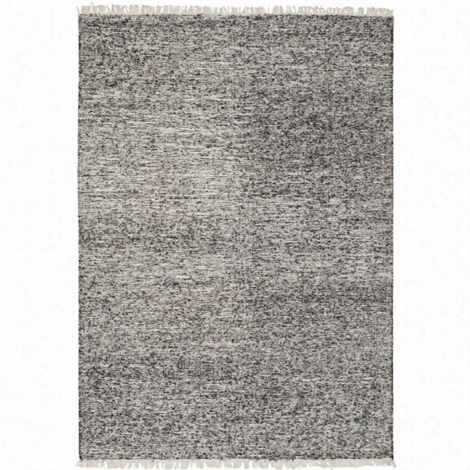 Surya Rex 6' X 9' Hand Woven Rug In Black