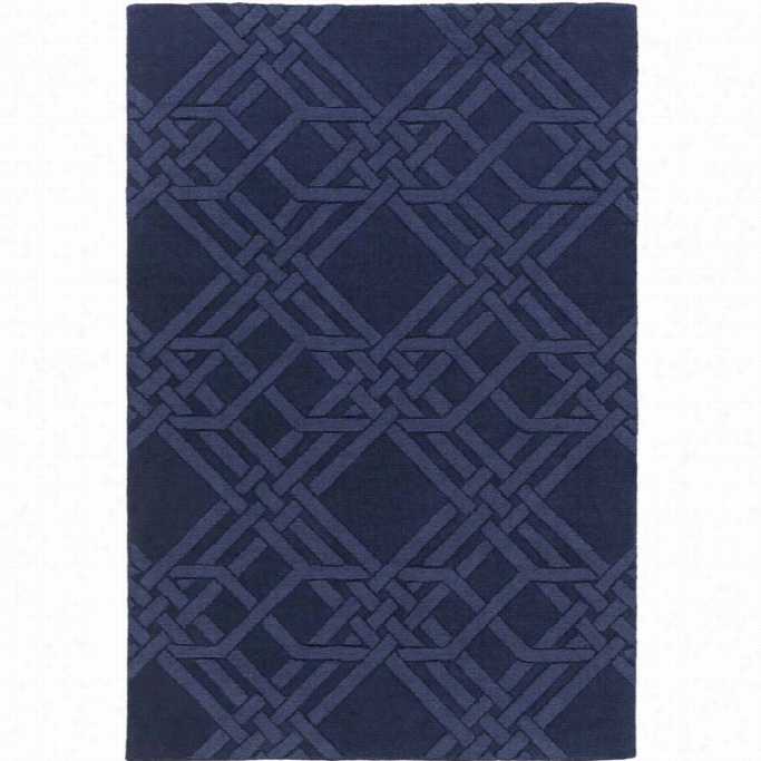 Surya The Oakes 6' X 9' Hand Loomed Woil Rug In Blue