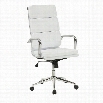 Coaster Modern High Back Office Chair in Chrome