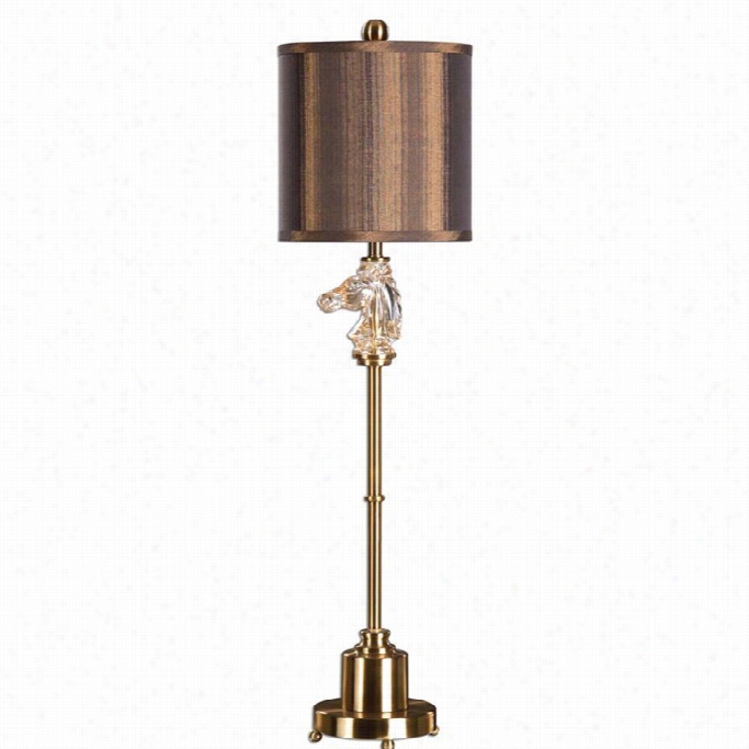 Uttermost Cavalier Brushed Brass Buffet Lamp